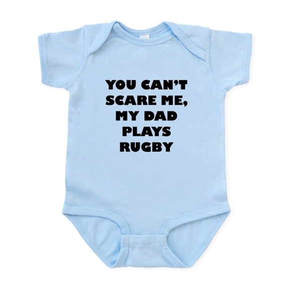CafePress - My Dad Plays Rugby Body Suit - Baby Light Bodysuit, Size Newborn - 24 Months
