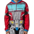 thumbnail image 3 of Transformers Men's Retro Autobots Character Hooded One Piece Union Suit Costume Pajama Loungewear Sleepwear, 3 of 8