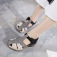 thumbnail image 5 of Women Summer Sandals Beach Wedge Sandals Bohemia Ankle Strap Causal Comfortable Round Toe Gladiator Outdoor Shoes, 5 of 6