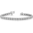 thumbnail image 3 of Solid 14k White Gold Tennis Bracelet Mounting - 7" no stones included - 23.0gm, 3 of 7