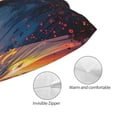 thumbnail image 3 of KLL Sunset Surfing Silhouette Pillow Covers Envelope Closure,Super Soft and Cozy Fuzzy Fleece Pillow Case Cover 14"x20", 3 of 5