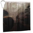 thumbnail image 2 of Cortina de ducha de tela de poliéster impermeable The Walking Dead, decoración de baño, kit de cortina de ducha con ganchos, 72 x 72 pulgadas, 2 of 7