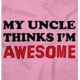 thumbnail image 2 of My Uncle Thinks Im Awesome Romper Boys or Girls Infant Baby Brisco Brands 18M, 2 of 6