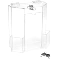 thumbnail image 5 of Donation Collection Office Suggestion Acrylic Ballot Box 9 x 8 inch with Display area of 8 x 3.75 inch comes with 2 business card size pockets and lock with set of keys, 5 of 5