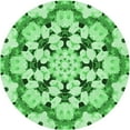thumbnail image 1 of Ahgly Company Indoor Round Patterned Jade Green Area Rugs, 7' Round, 1 of 6