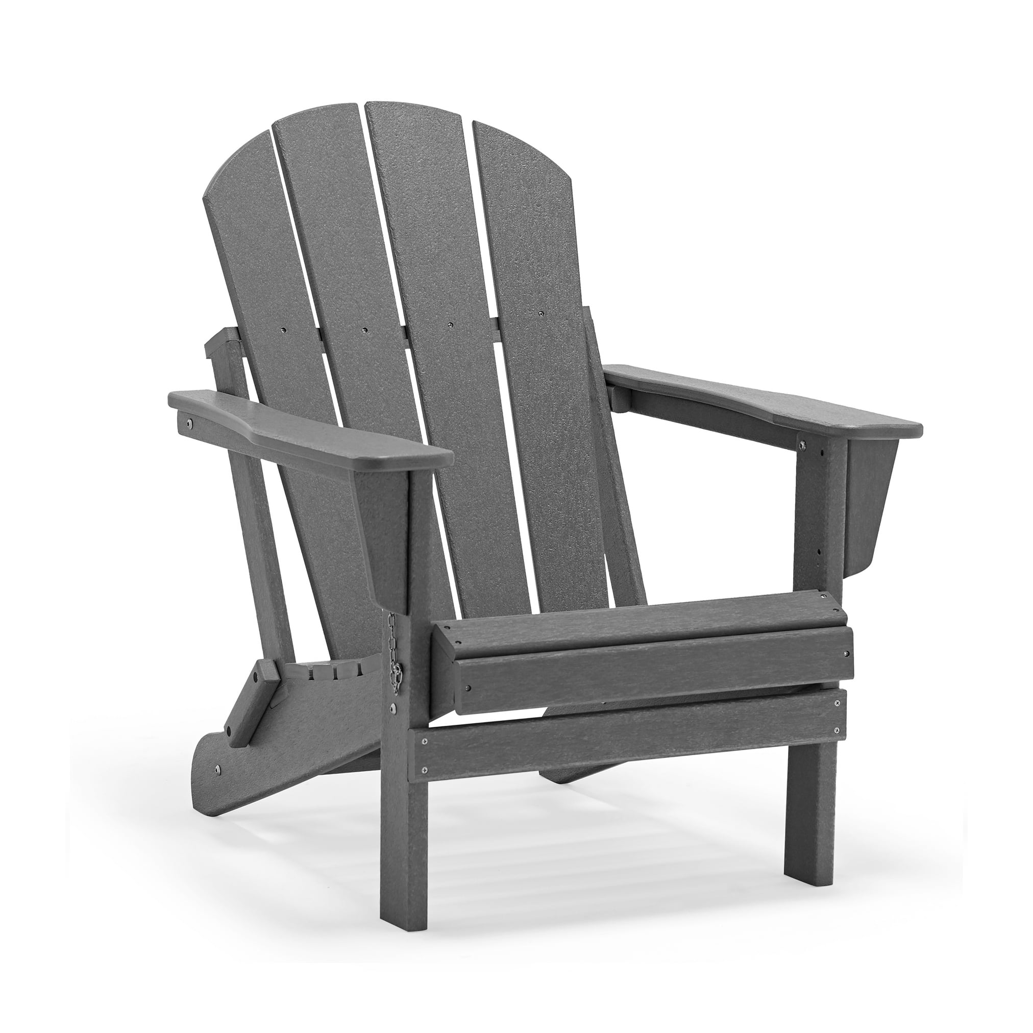 PORCHSIDE Outdoor Folding Adirondack Chair (Set of 2), Gray