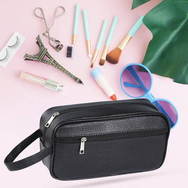 Bolsa de mano JShteea de cuero PU negro L
