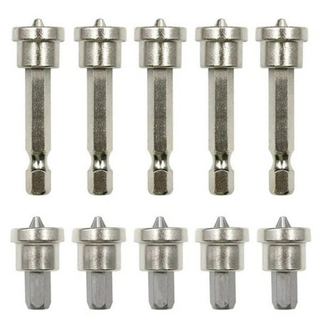 

10Pcs/Set Magnetic Positioning Screwdriver Bits Head 25/50MM Woodworking Screw Hex Positioning Bit Batch Head