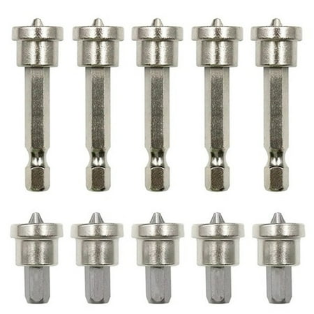 

10Pcs/Set Magnetic Positioning Screwdriver Bits Head 25/50MM Woodworking Screw Hex Positioning Bit Batch Head