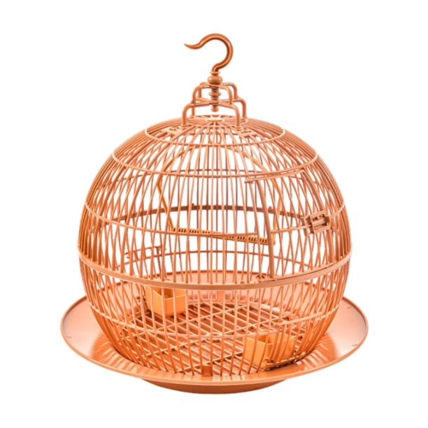 Jaula para Pájaros para Periquitos, Decoración Resistente, Casa para Pájaros Europea, Esférica Y Ventilada para Canarios, Guacamayos, Cacatúas, Periqu