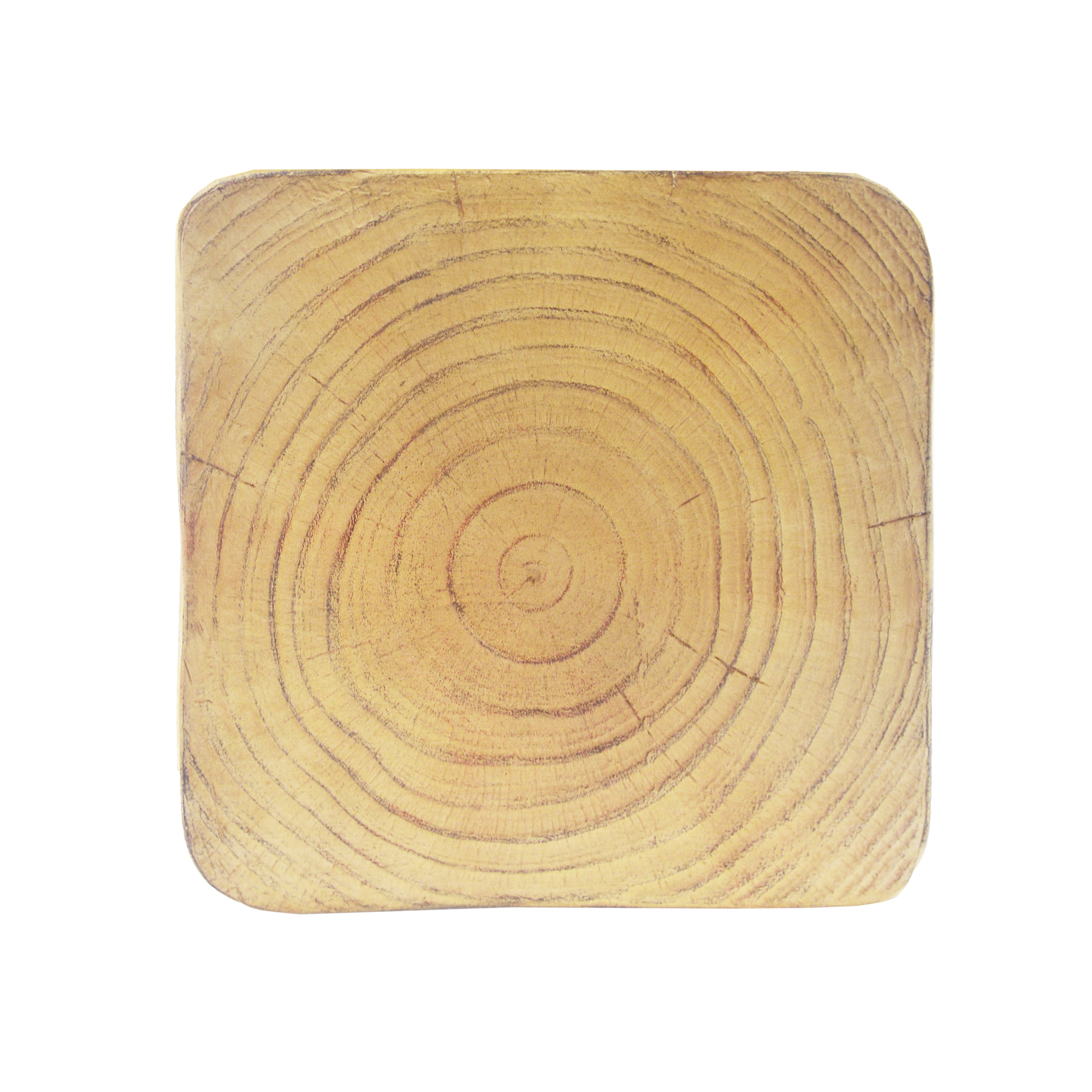 Christopher Knight Home 26.8" Natural Wood Twist Shape Design MGO Outdoor Side Table, Natural