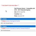 thumbnail image 2 of Fuel Pressure Sensor - Compatible with 2015 - 2017 Chevy Equinox 2016, 2 of 2