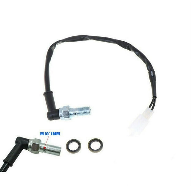 Lefu Motorcycle Rear Hydraulic Pressure Brake Light Switch Banjo M10 x 1mm Bolt