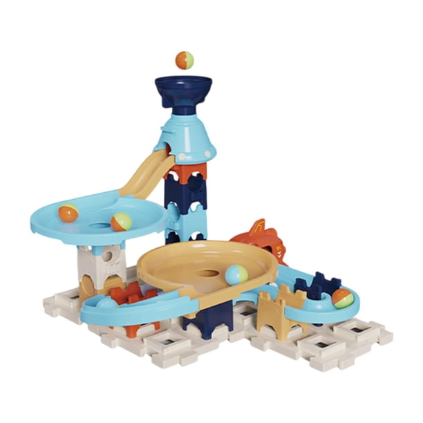 Bloques de construcción de pista de carreras Juego de trazas de pista Fina Kit de construcción de obsequios de trabajo de regalo para niños para niños Estilo E