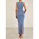 thumbnail image 2 of Vestido midi PRETTYGARDEN 2025 de verano sin mangas con pliegues para mujer, 2 of 9