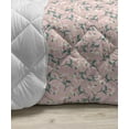thumbnail image 3 of Romantic Down Alternative Comforter, Magnolia Petals Floral Pastel Blossoms Vintage Saffron Flower Pattern, Microfiber Quilt for All Season, 5 Sizes, Pale Pink Cream Orange, by Ambesonne, 3 of 3