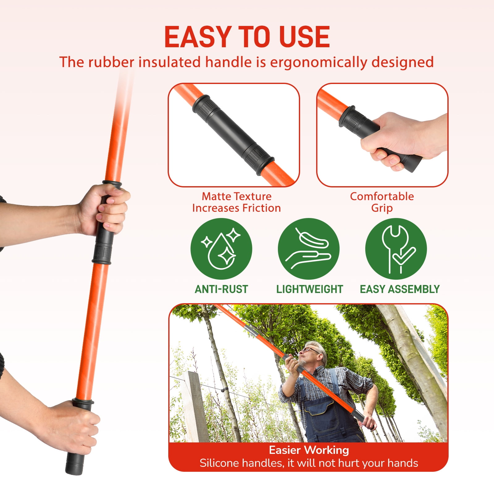 Zimtown, Extendable Pole Saws, 26ft, for Tree Trimming - Walmart.com