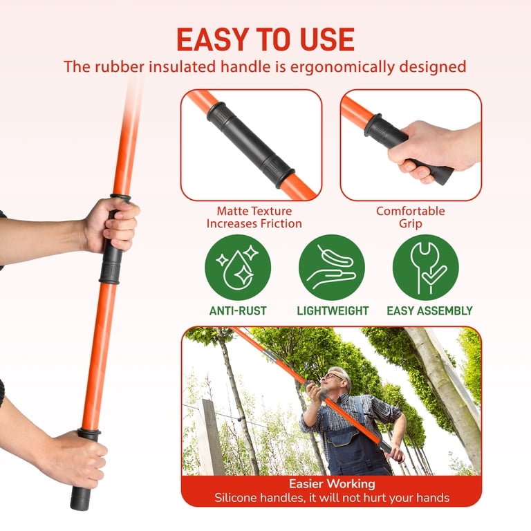 26ft Manual Pole Saw and Tree Pruner photo 5