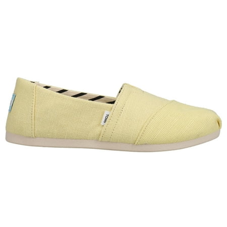 TOMS Womens Alpargata Solid Slip On Flats Casual Shoes