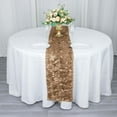 thumbnail image 2 of Efavormart 12"x108" Taupe 3D Leaf Petal Taffeta Fabric Table Runner, 2 of 11