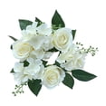 thumbnail image 2 of 20 Cm Pilar Vela Anillos Guirnalda Guirnalda Centros de Mesa Floral Artificial para La Decoración de La Boda , blanco, 2 of 9