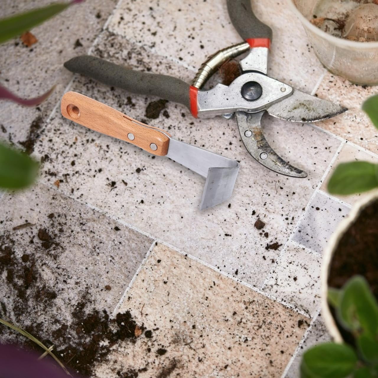 CATPAN 2pcs Bark Spud Debarking Tool Log Peeler Bark Removal Tool Crack Weeder for Patio Lawn Yard Woodworking Hand Tool