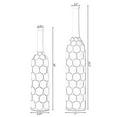 thumbnail image 6 of Tall floor vases for decor living room floor, Decorative Contemporary Floor Vase White Carved Divot Bubble Design with Tall Neck, 26 Inch, big vases home decor,, 6 of 7