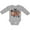 AC-Heather Grey, variant on Halloween Boo with Spiders in Web Boys or Girls Long Sleeve Baby Bodysuit