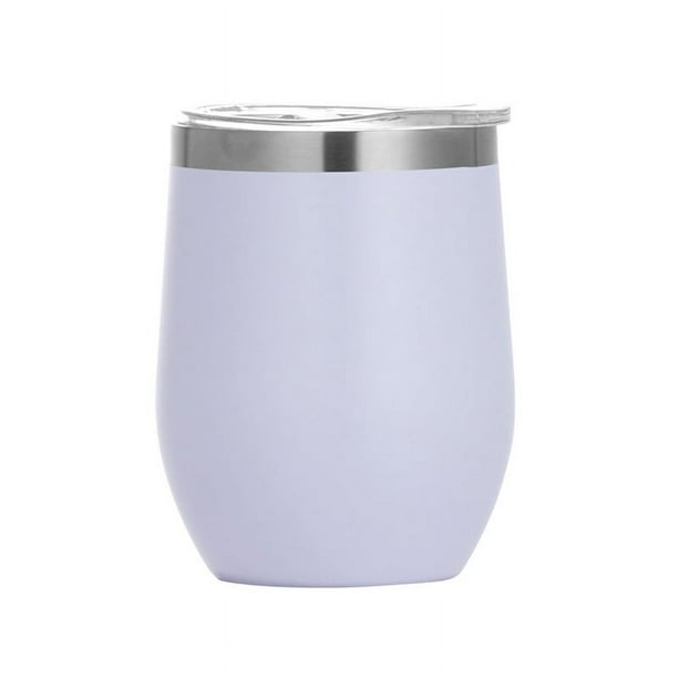 Taza para huevos de 12 oz, de acero inoxidable 304, con aislamiento de doble capa, en forma de U, para vino tinto, para beber huevos, de gran tamaño