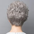 thumbnail image 5 of 1PC Fashion Ladies Wigs Women's Wig Short Silver Grey Natural Wig --- Hair O0I3, 5 of 9
