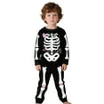thumbnail image 3 of Tiijoy Toddler Boys' Halloween Pajamas Skeleton Long Sleeve Top Pants Sleepwear, Sizes 2-3T, 3 of 5
