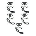 thumbnail image 2 of Auriculares en forma de d de 5 piezas connchuffuffufe de 3,5 mm, cable en espiral, SE adaptan a Cualquier Oreja, Uso Exterior Para Radios Bidireccionales, Negro, Compatible Con, 2 of 7
