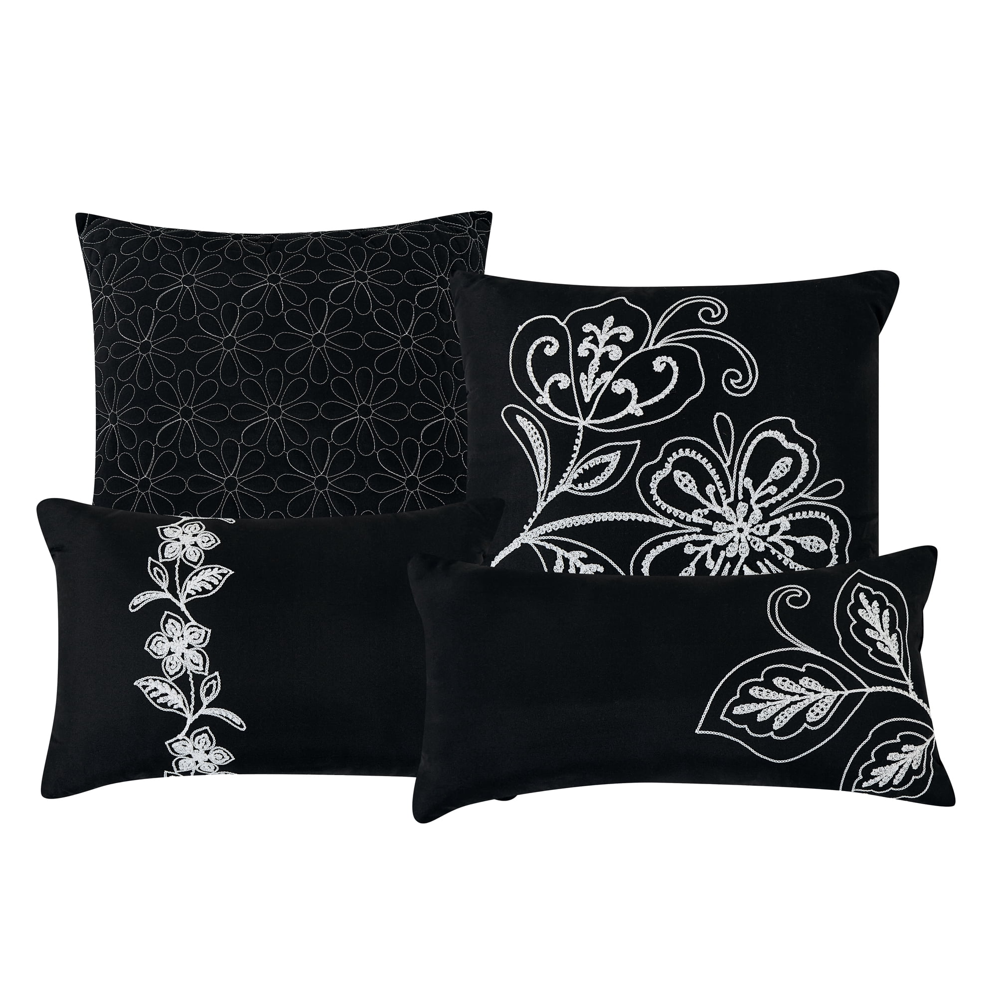 EvJk 7-Piece Luxury Comforter Set, Couture-Level Embroidery, King