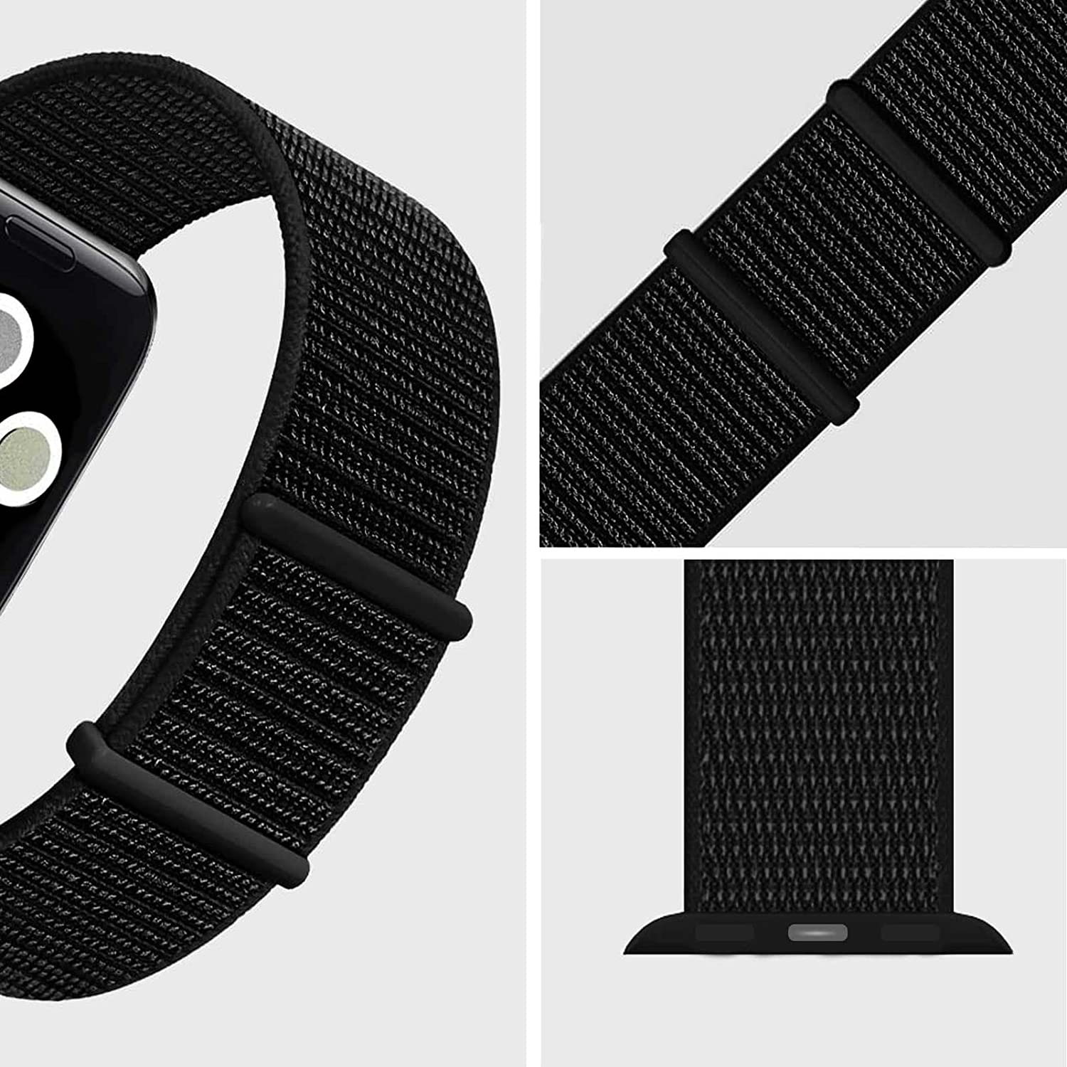 Nylon Watch Band Compatible with Apple Watch 7 Bands 44mm 