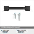 thumbnail image 4 of Amerock Ville 3-3/4 inch (96mm) Center-to-Center Matte Black Cabinet Pull, 25 Pack, 4 of 4