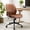 Brown, variant on FelixKing Ergonomic Leather Desk Chair Mid Back Executive Office Chair with Lumbar Support, Removable Arms, Adjustable Height Rocking Swivel Computer Chair for Home Office, Brown