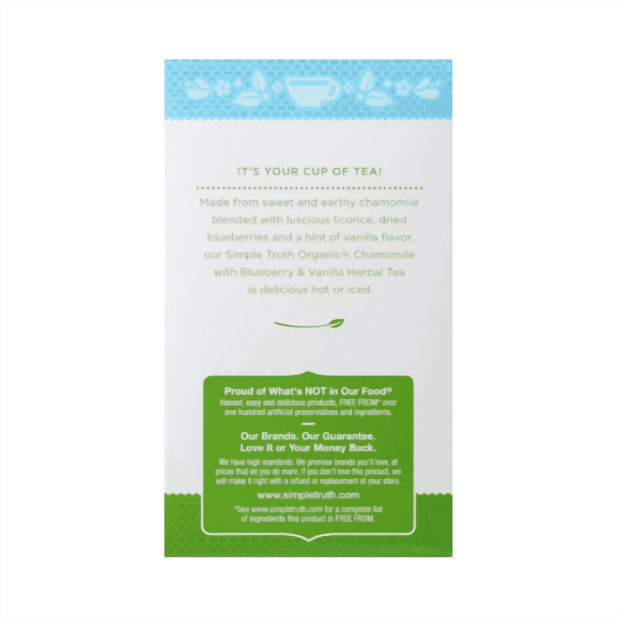 Simple Truth Organic Chamomile with Lemon Herbal , Elderberry Herbal Tea AND Hibiscus Strawberry Raspberry Herbal Tea ,3 Pack ,Variety