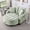 Cyan, variant on 42" Cloud Boneless Curved Chaise Lounge Chair with Ottoman, Adjustable Backrest Chenille Single Chair, Cyan for Living Room Bedroom Apartment