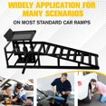 thumbnail image 4 of Aoile Car Ramp 2 Piece, Heavy Duty Hydraulic Automotive Ramp for Oil Changes, Adjustable Lift Height 9.8" to 16.21", Black, 4 of 6