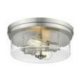 thumbnail image 4 of Z Lite 464F13-BN 5.25 x 13 in. Bohin 2 Light Flush Mount with Clear Seedy Glass, Brushed Nickel, 4 of 4
