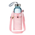 thumbnail image 5 of REGALWOVEN Water Bottle Bag, Mesh Portable Holder Adjustable Strap for Hiking and Camping Pink, 5 of 6