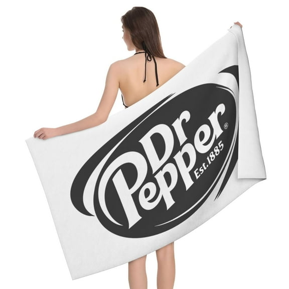Dr Pepper Bath Towel Washcloths Beach Towel Quick Dry Towel Microfiber Absorbent Bath Towel 32x52 In