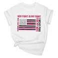 thumbnail image 2 of Busydd Womens Breast Cancer Shirts Inspirational Pink Ribbon Graphic Tees for Women Casual Versatile Cotton Crewneck Short Sleeve Summer Tops L, 2 of 3