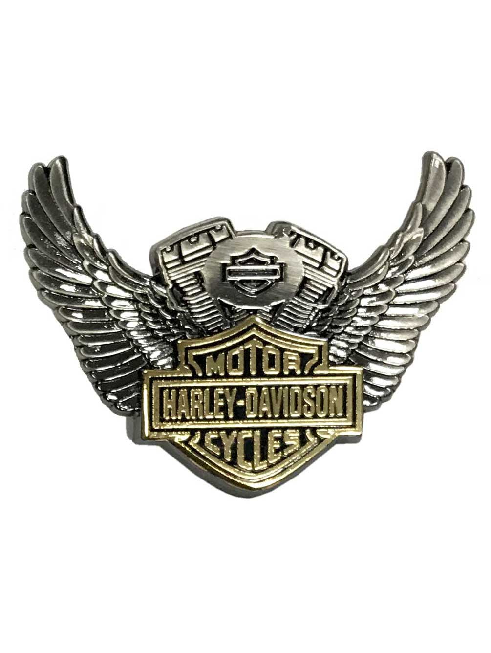 Harley Davidson® Bar & Shield Trademark Chain and Sprocket Pin Biker Chain Antiq 