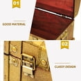 thumbnail image 2 of Yongwei Vintage Wooden Treasure Chest Jewelry Box with Lock, 2 of 9