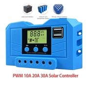 MPPT 30A Solar Charge Controller 12V 24V 720W PV Solar Panel System Controller With USB Charging ,High-Efficiency - MPPT 30A_AUTO 12V24V