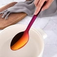 thumbnail image 3 of Stainless Steel Kitchen Utensil Set -8 Cooking Utensils, Colorful Titanium Plated Set Kitchen Tools Gadgets Cake Shovels/Plain Spatula, Potato Masher, Spoon, Slotted Spoon-Red, 3 of 8