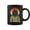 Black, variant on Retro Sunset Wolf Coffee Mugs