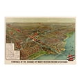 thumbnail image 6 of 1902 Chicago Map Wall Art - Vintage Chicago Map Print - Map of Chicago and North Western Railway Terminals - Chicago Map Art - Chicago Vintage Poster, 6 of 8