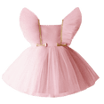 thumbnail image 1 of Vestido de princesa con flores y tutú de malla para niñas pequeñas, vestido de fiesta de cumpleaños para niños de 0 a 6 años, traje de noche de boda para niños, ropa 18-24M (etiqueta 90) Gao Jinjia LED, 1 of 2